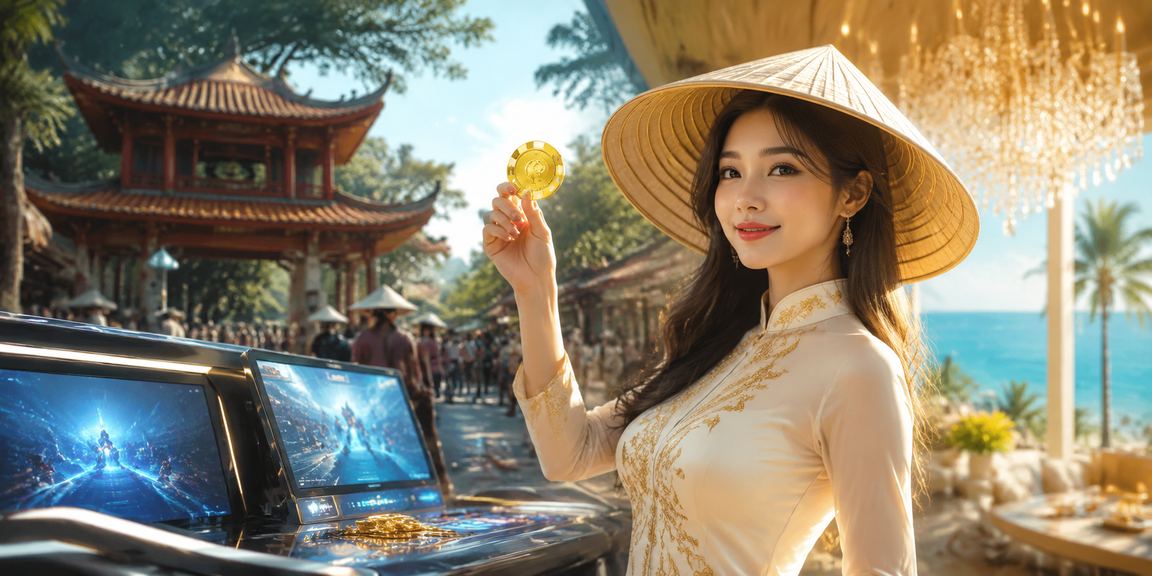 Người hâm mộ esports tại Hà Nội đặt cược trực tuyến với nón lá truyền thống